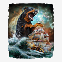 Rottweiler Dog As Kraken Attack A War Ship At High Toddler Hoodie | Artistshot