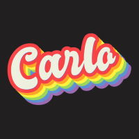 Carlo Pride Month Lgbtq Rainbow Flag Name Personal T-shirt | Artistshot