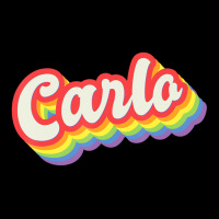 Carlo Pride Month Lgbtq Rainbow Flag Name Personal V-neck Tee | Artistshot