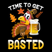 Time To Get Basted Funny Turkey Thanksgiving Thank Fleece Short | Artistshot