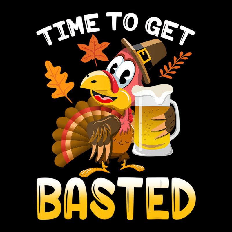 Time To Get Basted Funny Turkey Thanksgiving Thank Fleece Short | Artistshot