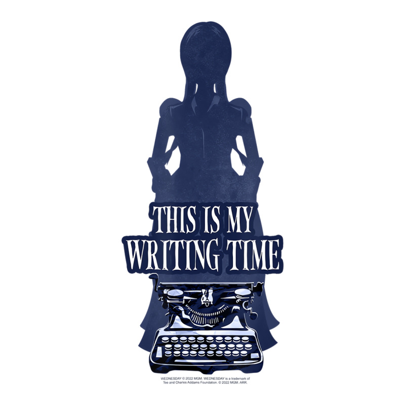 Wednesday This Is My Writing Time Typewriter Poste Unisex Hoodie | Artistshot