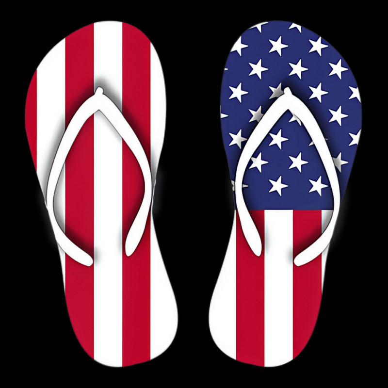 Flip Flops Red White And Blue Patriotic Sandals Be Youth Zipper Hoodie | Artistshot