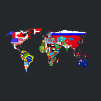 World Map Global Country Flag National Pride Atlas Crewneck Sweatshirt | Artistshot