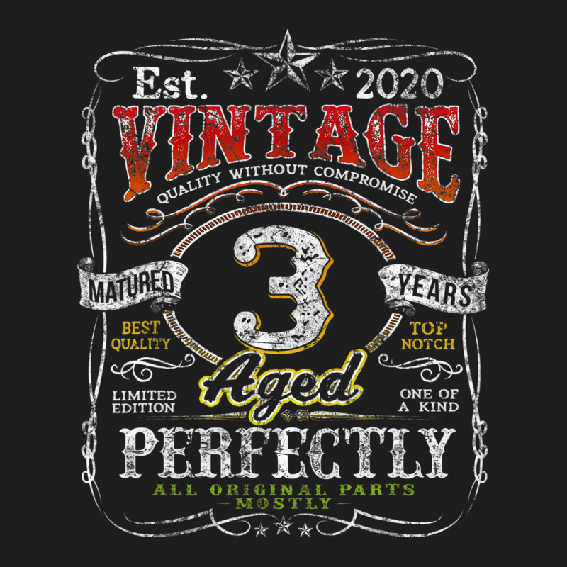 Vintage 2020 Limited Edition 3 Year Old 3rd Birthd Classic T-shirt by catricegar | Artistshot