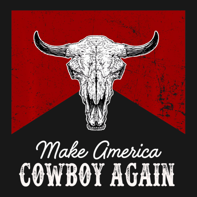 Western Country Bull Skull Makes America A Cowboy Flannel Shirt | Artistshot