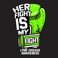 Her Fight Is My Fight Lyme Disease Awareness Eryth T-shirt | Artistshot