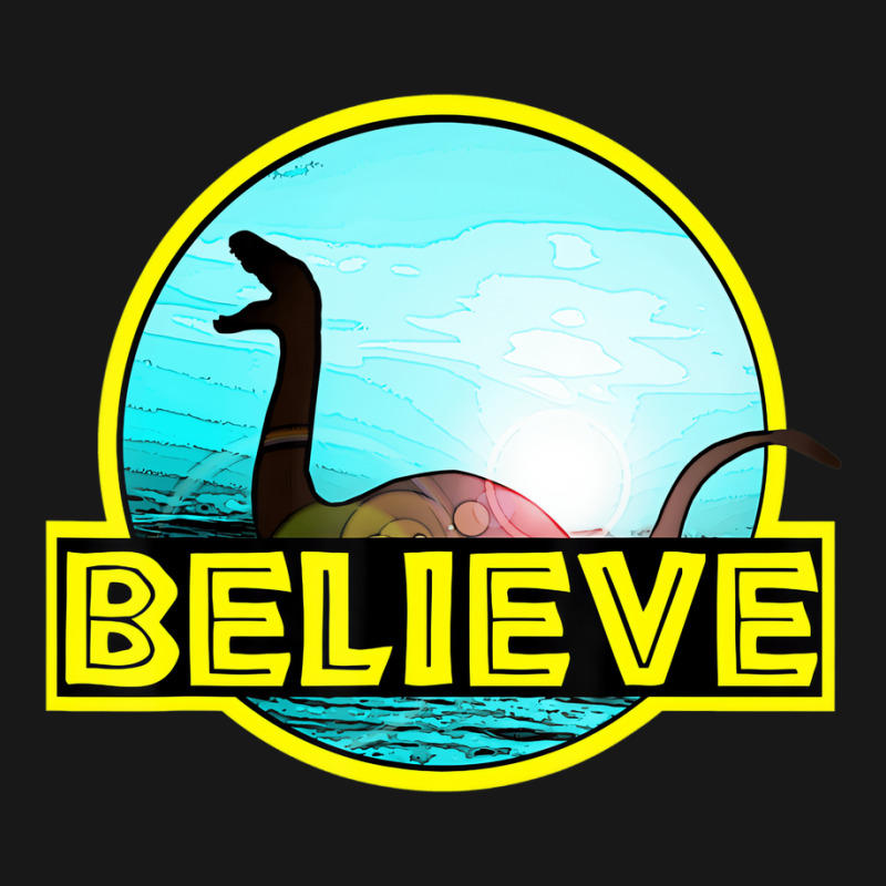 Believe Sea Monsters Ocean Plesiosaur Dinosaur Nes Flannel Shirt | Artistshot