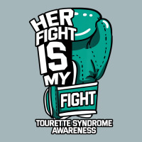 Her Fight Is My Fight Tourette Syndrome Teal Copro Unisex Sherpa-lined Denim Jacket | Artistshot