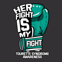 Her Fight Is My Fight Tourette Syndrome Teal Copro Vintage Hoodie | Artistshot