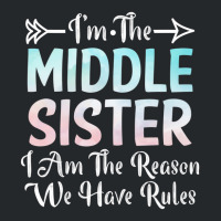 Middle Sister I Am Reason We Have Rules Sibling 3 Crewneck Sweatshirt | Artistshot