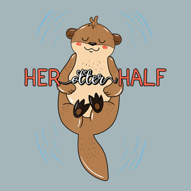 Her Otter Half Musteline Mammal Mustelid Couple An Unisex Sherpa-lined Denim Jacket | Artistshot