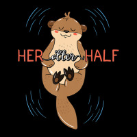 Her Otter Half Musteline Mammal Mustelid Couple An Men's 3/4 Sleeve Pajama Set | Artistshot