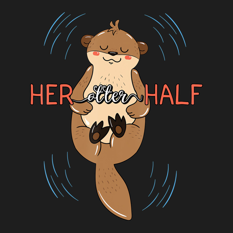 Her Otter Half Musteline Mammal Mustelid Couple An Classic T-shirt | Artistshot