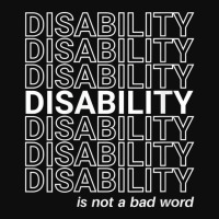 Womens Disability Is Not A Bad Word, Happy Disabil Crop Top | Artistshot