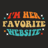 Mens I'm Her Favorite Website Couple Husband Onlin Ladies Fitted T-shirt | Artistshot