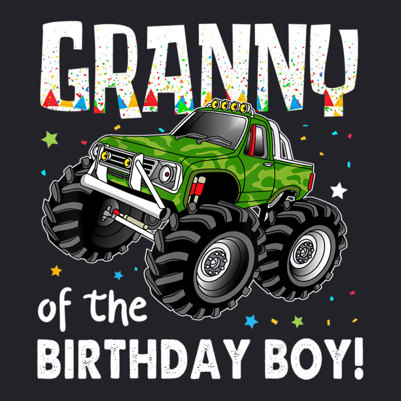 Granny Of The Birthday Boy Monster Truck Birthday Unisex Sherpa-lined Denim Jacket | Artistshot