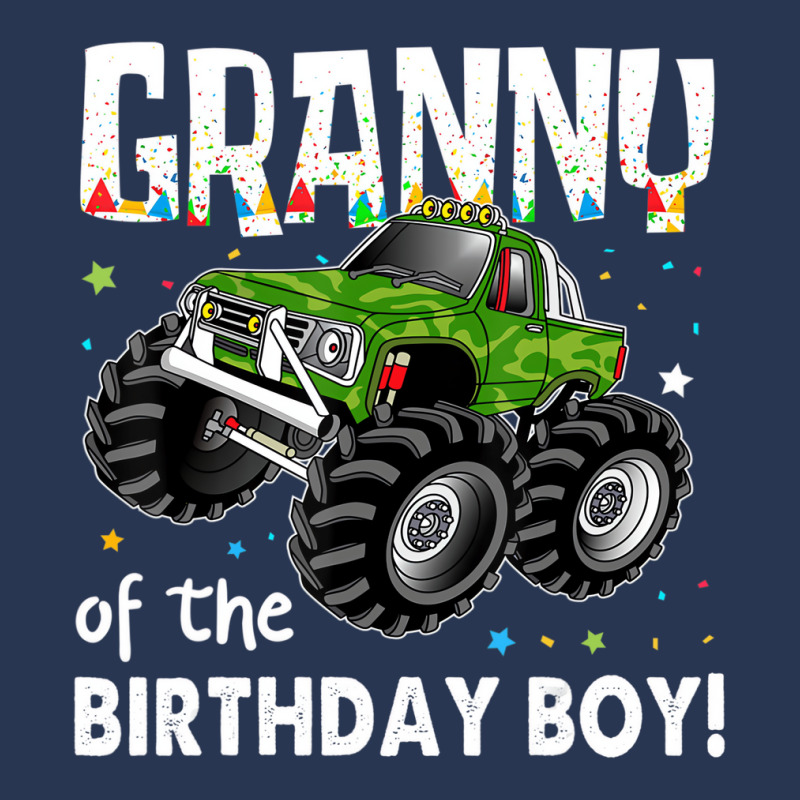 Granny Of The Birthday Boy Monster Truck Birthday Men Denim Jacket | Artistshot