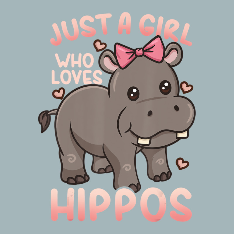 Hippo Hippopotamus Just A Girl Who Loves Hippos T Unisex Sherpa-lined Denim Jacket | Artistshot