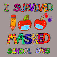 I Survived 100 Masked School Days Student Teacher Vintage Hoodie | Artistshot