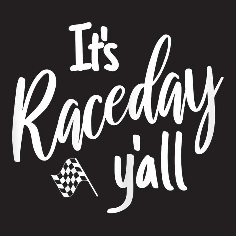 Womens Dirt Track Racing Raceday Y'all Checkered F T-shirt | Artistshot