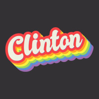 Clinton Pride Month Lgbtq Rainbow Flag Name Person Vintage Short | Artistshot