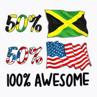 Kids 50% American 50% Jamaican 100% Awesome Boy Gi T-shirt | Artistshot