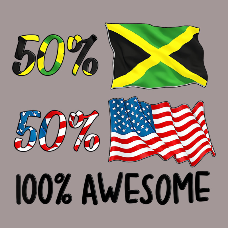 Kids 50% American 50% Jamaican 100% Awesome Boy Gi Vintage Hoodie | Artistshot