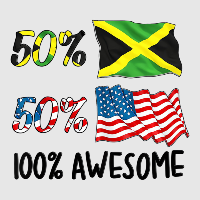 Kids 50% American 50% Jamaican 100% Awesome Boy Gi Hoodie & Jogger Set | Artistshot