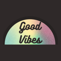 Colourful Good Vibes Design In Semicircle Racerback Tank | Artistshot