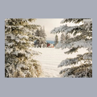 Classic Red Barn And Snow Scene Tank Dress | Artistshot