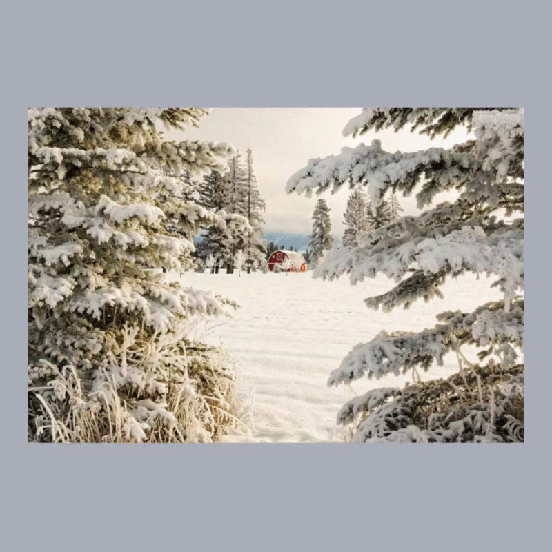 Classic Red Barn And Snow Scene Tank Dress by sekelneald | Artistshot