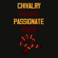 Chivalry Valiant Passionate Brave Scarf 1 41 Scorecard Crop Tee | Artistshot