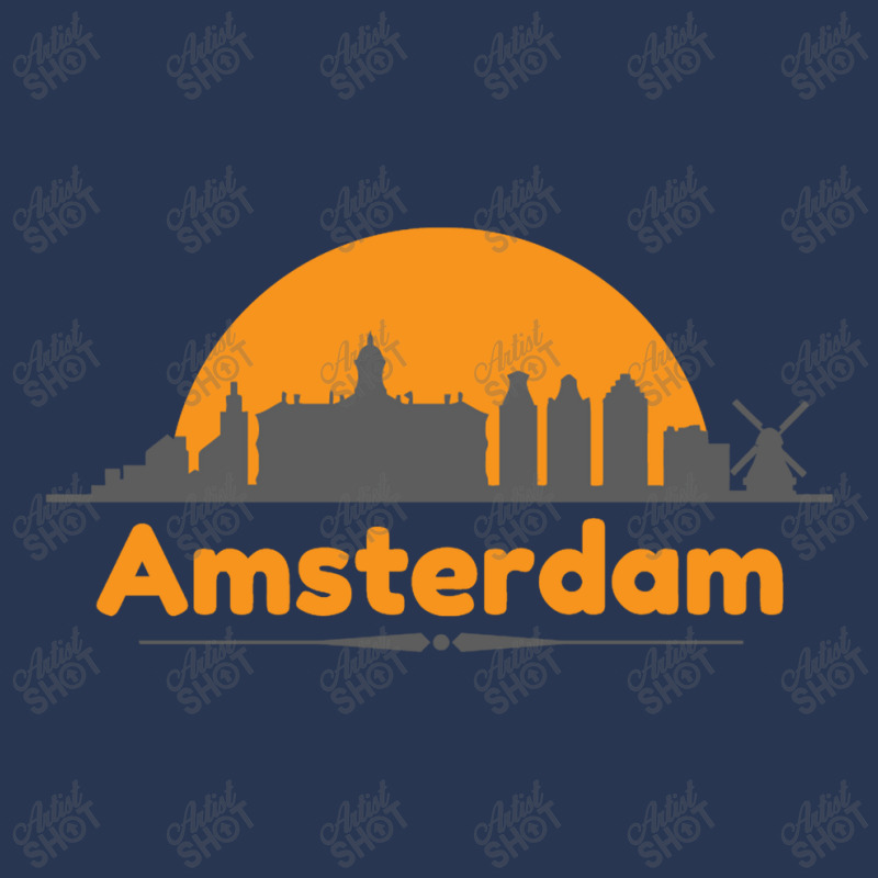 Amsterdam Skyline Men Denim Jacket by donnatello | Artistshot