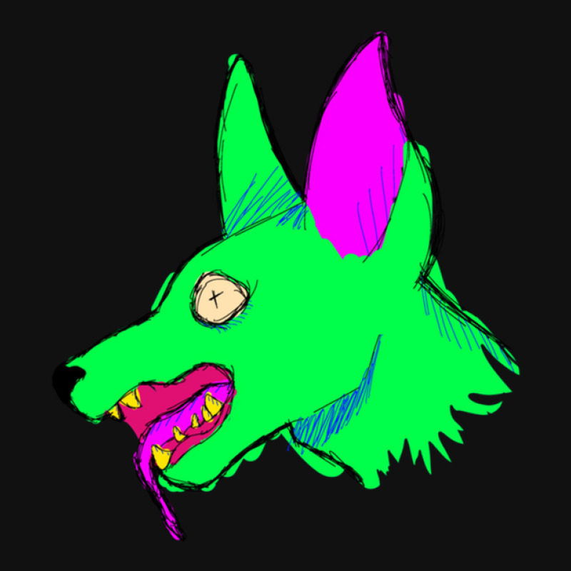 Neon Rabid Zombie Dog Graphic T-shirt by JEFFREYHTHRASHER | Artistshot