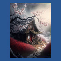 Beautiful Of House With Sakura Tree T-shirt | Artistshot