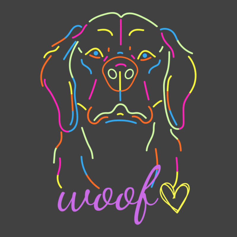 Black Colorful Neon Dog Themed T Shirt Vintage T-Shirt by moalimbano3 | Artistshot