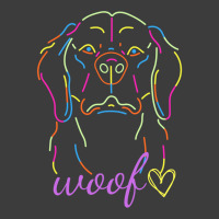 Black Colorful Neon Dog Themed T Shirt Men's Polo Shirt | Artistshot