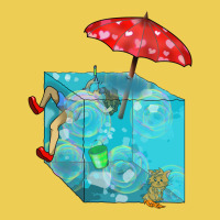 On Vacation With A Gelatinous Cube For Dungeons An Portrait Canvas Print | Artistshot