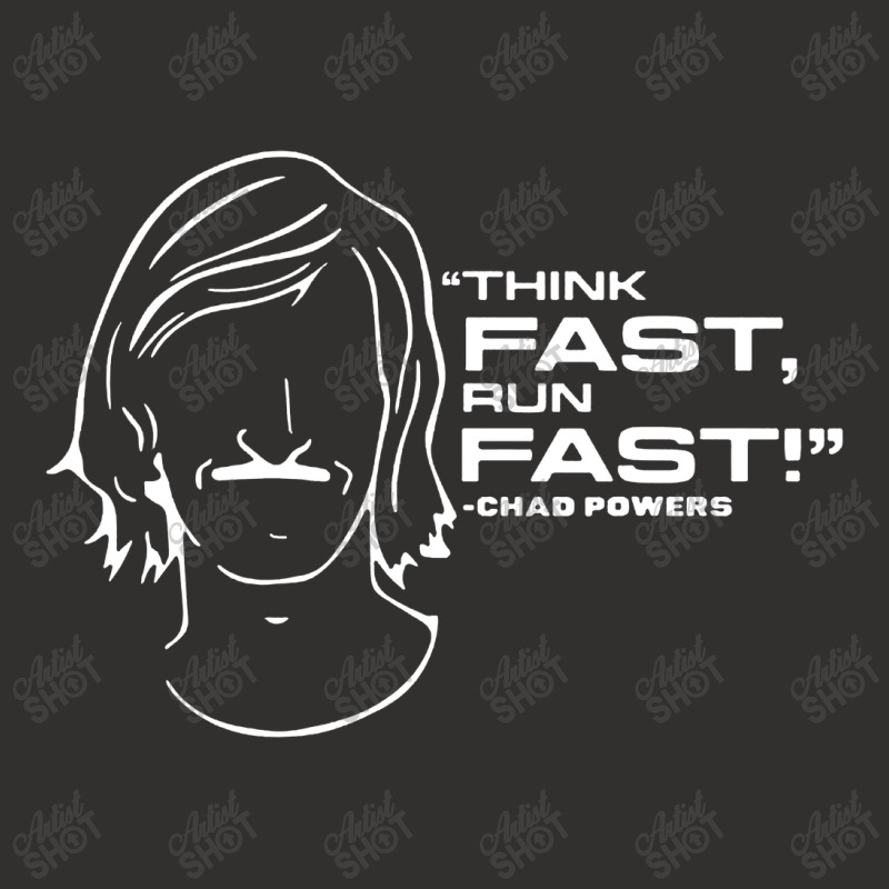 Think Fast Run Fast Chad Powers Champion Hoodie | Artistshot