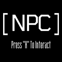 Npc   Press X To Interact Adjustable Cap | Artistshot