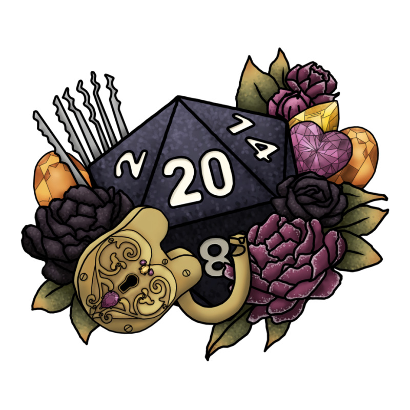 Rogue Class D20 Series 2   Tabletop Gaming Dice Crop Top | Artistshot