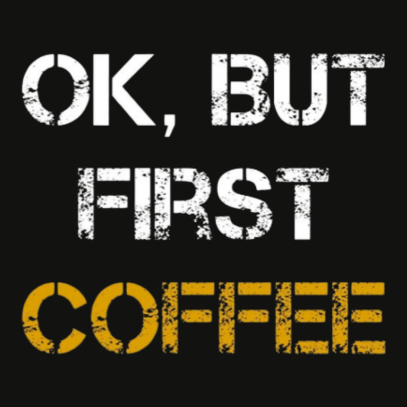 But First Coffee Scorecard Crop Tee by geelstrifeo | Artistshot