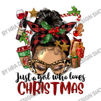 Just A Girl Who Loves Christmas Afro Messy Bun Lig Unisex Hoodie | Artistshot