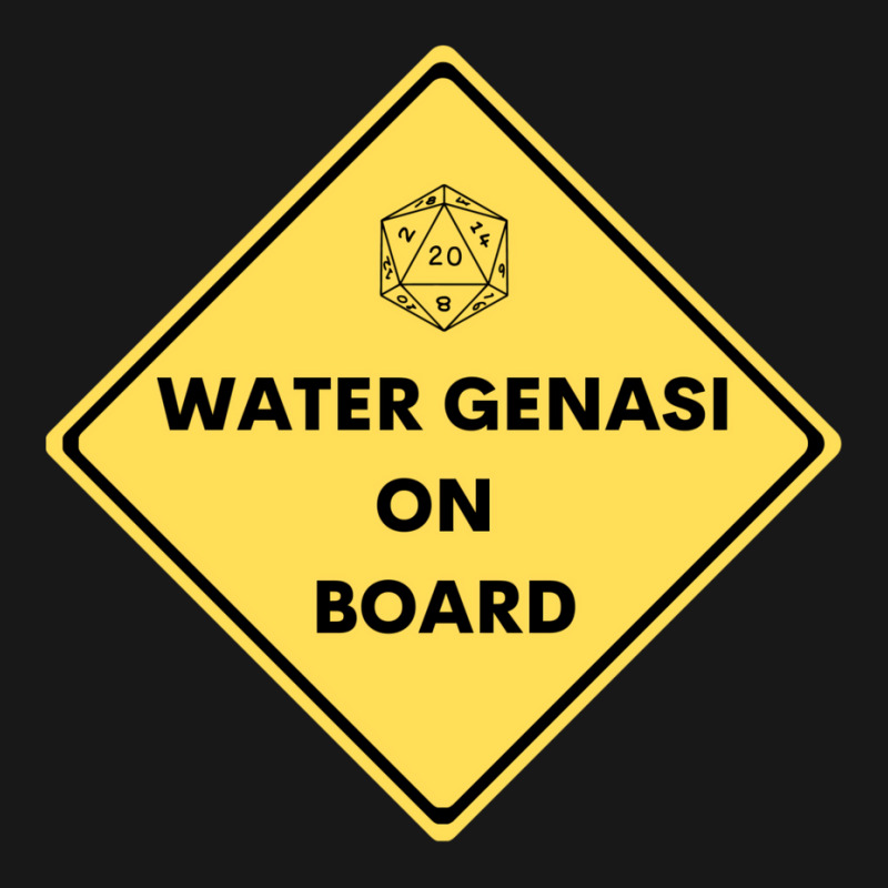 Water Genasi On Board Dnd D20 Flannel Shirt | Artistshot