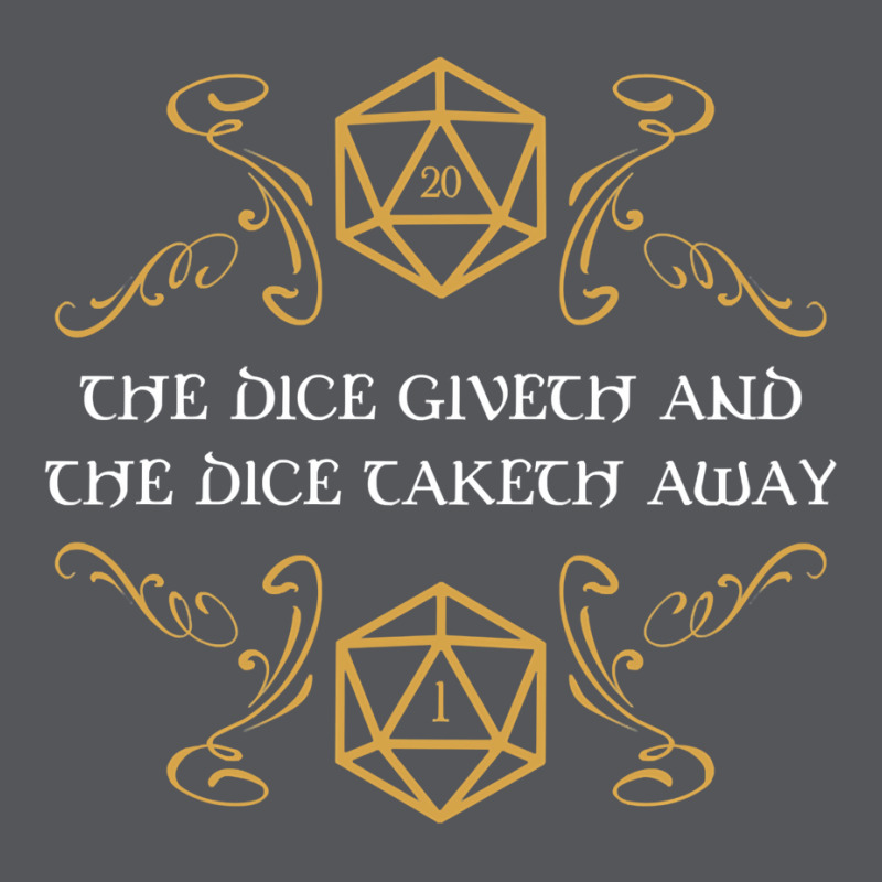 The Dice Giveth And Taketh Away Natural  And Criti Ladies Fitted T-shirt | Artistshot