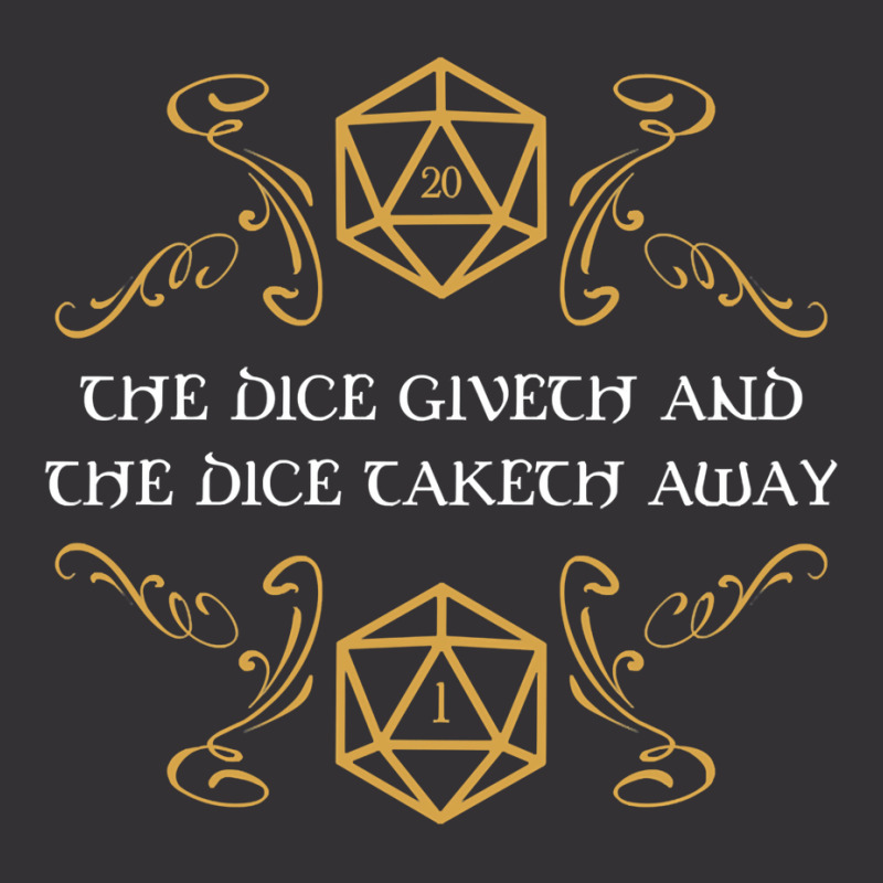 The Dice Giveth And Taketh Away Natural  And Criti Vintage Short | Artistshot