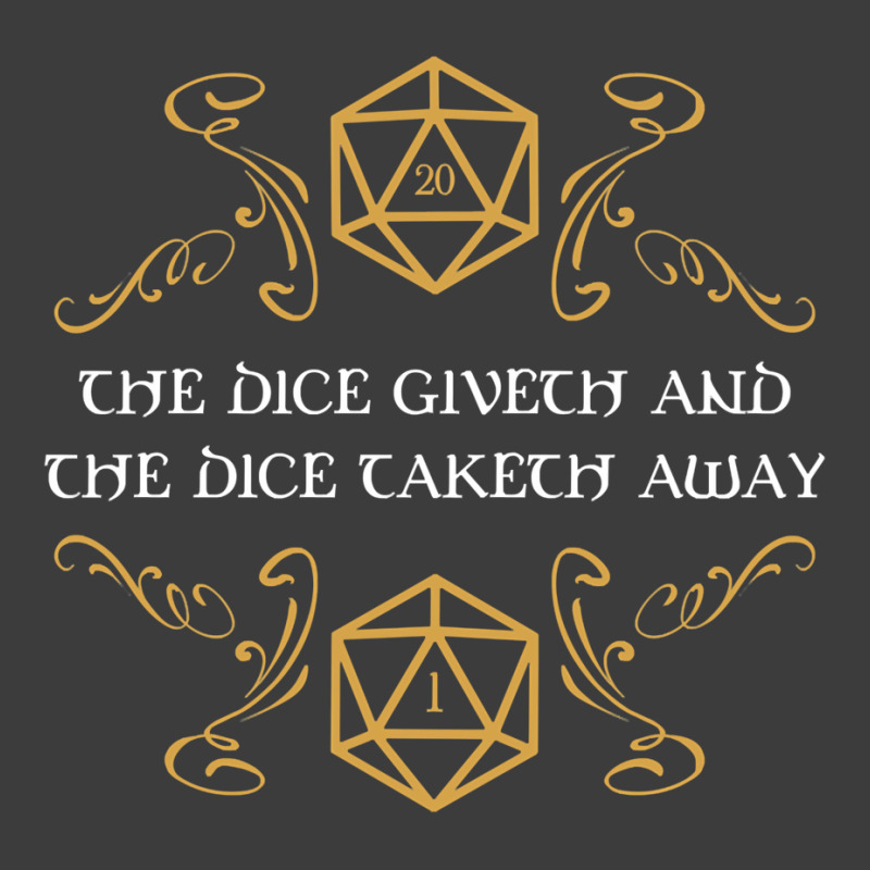 The Dice Giveth And Taketh Away Natural  And Criti Men's Polo Shirt | Artistshot