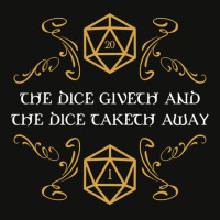 The Dice Giveth And Taketh Away Natural  And Criti Scorecard Crop Tee | Artistshot