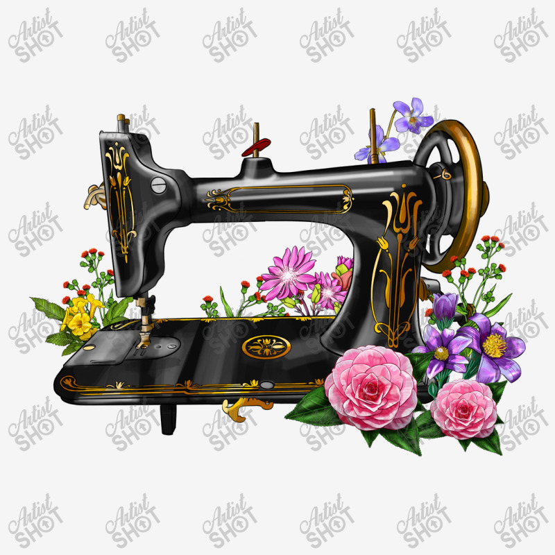 Floral Sewing Machine Graphic T-shirt by FaDigitalArtStudio | Artistshot